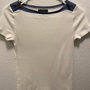 Vintage Ralph Lauren white women’s shirt